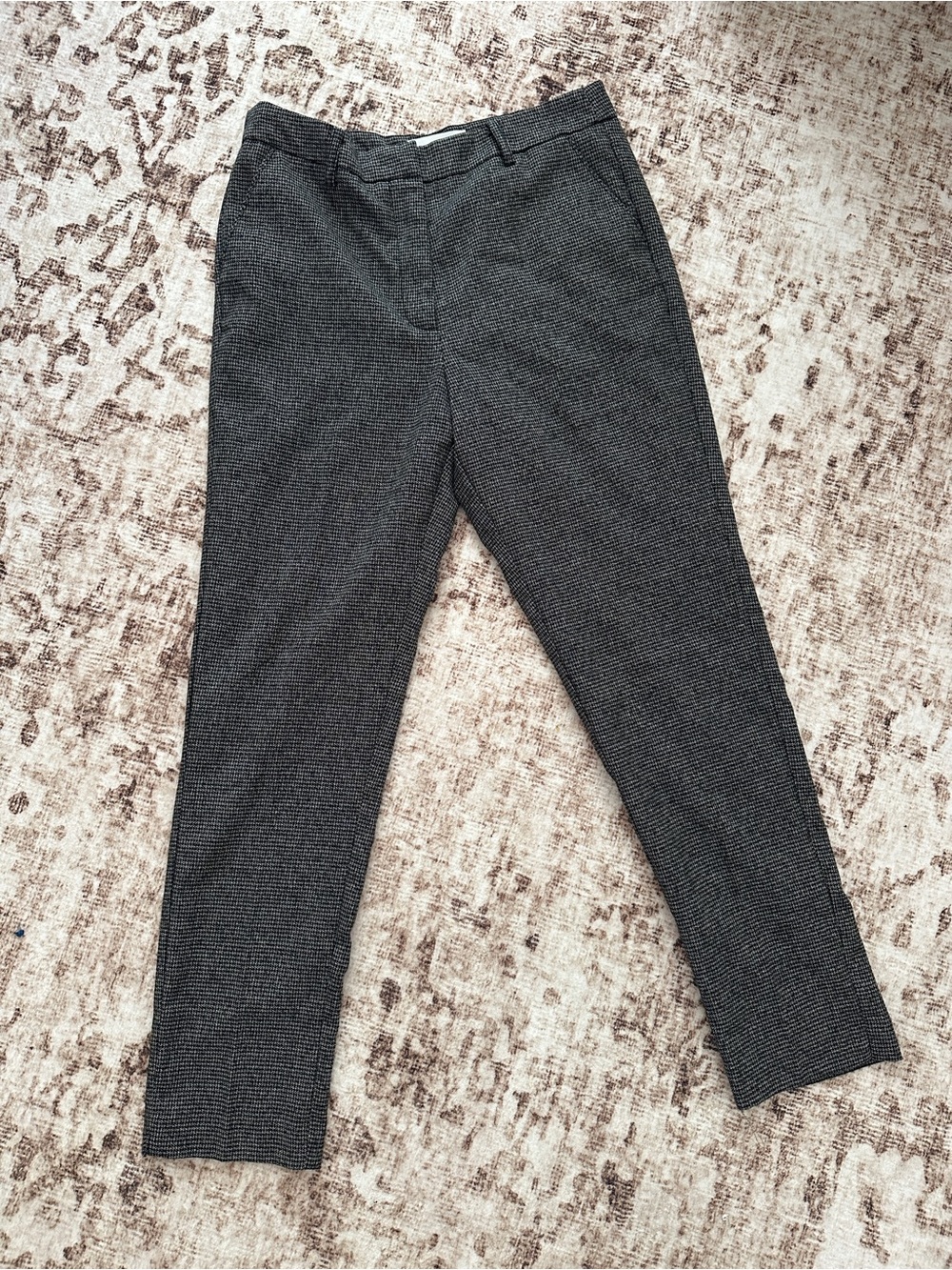 MNG Woman’s Tailored Gray Dress Pants Classic Slim Fit US 6